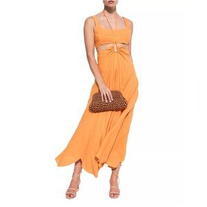 Cult Gaia Eileen Waist Cutout Dress, Revolve Apricot, NWT, Size L